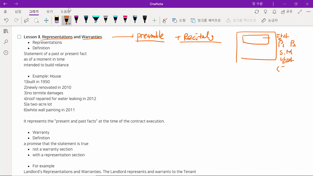 4강. Representations and Warranties